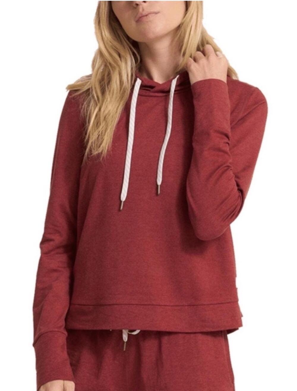 Vuori Halo Essential Hoodie Claret Red Rust
Heather Performance Pullover Size M